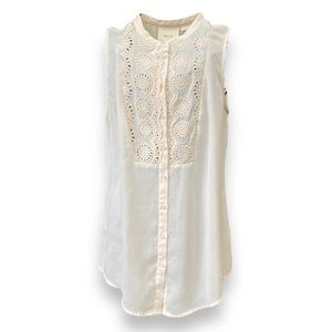 Maeve Cream Sleeveless Blouse